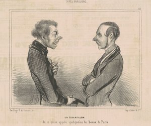 Ein Beispiel dessen, was man die Schönen von Paris nennt von Honoré Daumier