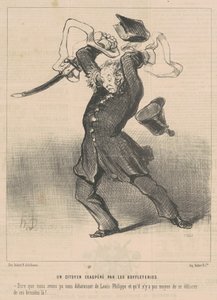 Ein Bürger, der von den Buffletterien verärgert ist