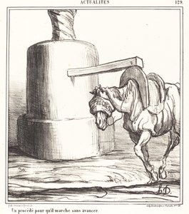 Ein Verfahren, damit er geht, ohne voranzukommen von Honoré Daumier