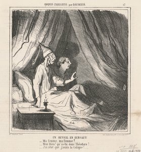 Ein plötzlicher Weckruf von Honoré Daumier