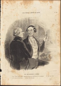 Eine Geliebte in der Oper von Honoré Daumier