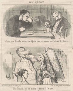 Ein Getränk, das nie zu Kopf steigt von Honoré Daumier