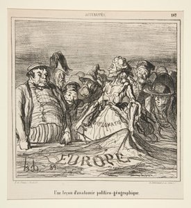 Une lecon d von Honoré Daumier
