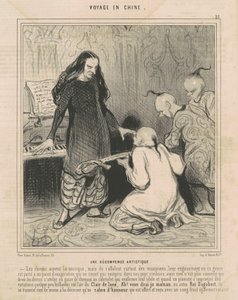 Eine künstlerische Belohnung von Honoré Daumier