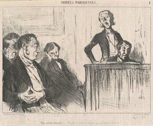 Ein musikalischer Abend von Honoré Daumier