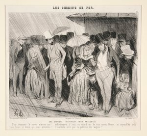 Une station infiniment trop prolongée: C von Honoré Daumier