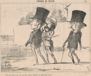 Da sind Leute, die eine... verdammte Art haben... von Honoré Daumier