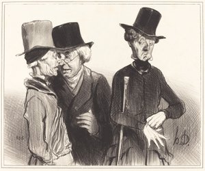 Voila! Du bist Rentier geworden, ich Arzt, er... von Honoré Daumier
