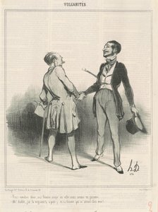 Sie werden zum Abendessen kommen, meine Frau isst in der Stadt ... von Honoré Daumier