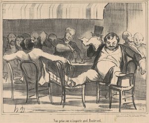 Ansicht aufgenommen auf irgendeinem Boulevard von Honoré Daumier