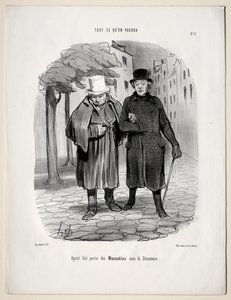 Was du willst, Platte 7: Die Rolle der Dandys unter dem Verzeichnis übernommen von Honoré Daumier