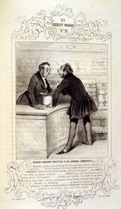 Illustrationen über Ideen und Legenden Philipon unter dem Titel Les Cent und Robert Macaire
