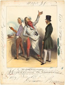 Herr de Robert Macaire Restaurateur von Honoré Daumier and Edouard Bouvenne