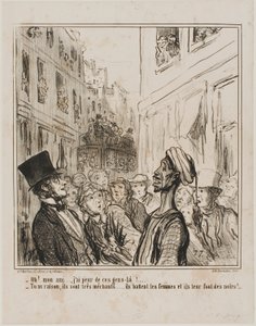 „- Oh, mein Freund... ich fürchte diese Leute dort. - Und das zu Recht... sie sind ziemlich bösartig, sie schlagen ihre Frauen und lassen sie schwarze Kinder bekommen!“, Platte 101 aus Actualités