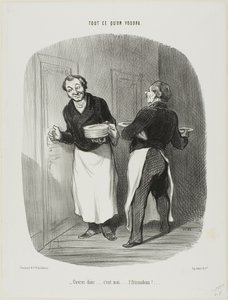 „- Mach auf..... ich bin es.... das Kalbsragout!,“ Platte 17 aus Tout Ce Qu