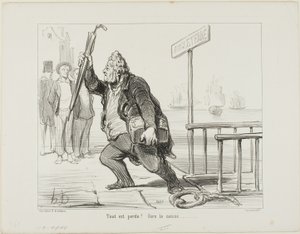 „Alles ist verloren - außer der Geldkassette“ von Honoré Victorin Daumier