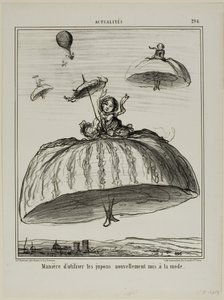 Eine andere Möglichkeit, die neuen Petticoats zu nutzen, die kürzlich in Mode gekommen sind, Platte 294 aus Actualités