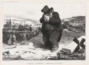 Zerschmetterter Lafayette!... Gefangen, Alter!, Platte 22 aus L’Association mensuelle von Honoré Victorin Daumier