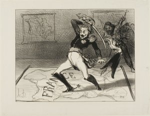 Kaiser Nikolaus arbeitet in seinem Kabinett, Platte 94 aus Actualités