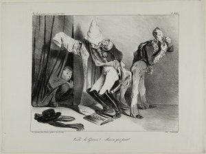 „Es ist Krieg! ...Jeder für sich!“, Platte 460 von Honoré Victorin Daumier
