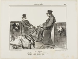 Bezahlt pro Minute, Platte 447 aus Actualités von Honoré Victorin Daumier