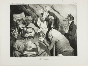 Versuchung, Tafel 453 von Honoré Victorin Daumier