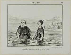 Das Wiederauftauchen der Tritonen des Meeres, Platte 412 aus Actualités