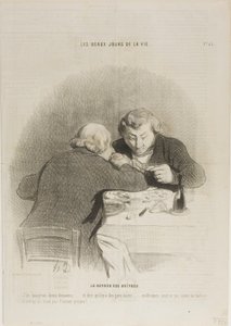 Die Rückkehr der Austernsaison, Platte 53 aus Les Beaux Jours De La Vie von Honoré Victorin Daumier