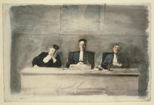 Die drei Richter von Honoré Victorin Daumier