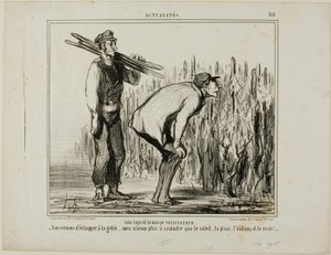 Die Sorgen eines Winzers, Platte 397 aus Actualités von Honoré Victorin Daumier