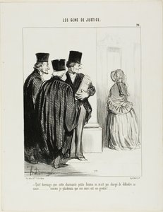 Platte 24 aus Les Gens De Justice von Honoré Victorin Daumier