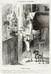 8 Uhr morgens von Honoré Daumier