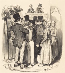 Ah! Gringalet aus Paris... du wirst tanzen... von Honoré Daumier