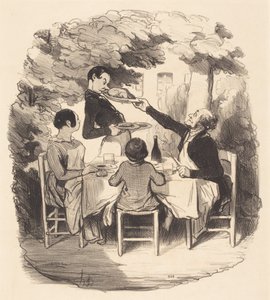 Ah! er ist frisch... aber halt, Junge... von Honoré Daumier