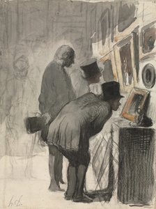Kunstliebhaber, 1863-69 von Honoré Daumier