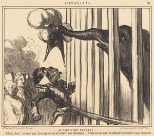 Im Jardin des Plantes von Honoré Daumier