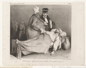 Den kann man freilassen! Er ist nicht mehr gefährlich. (aus La Caricature) von Honoré Daumier