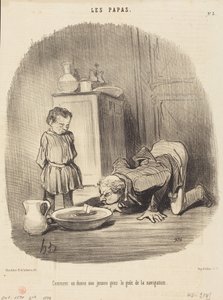 Comment on donne... le goût de la navigation von Honoré Daumier