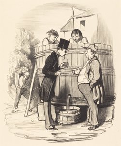 Wie finden Sie diesen kleinen Wein... von Honoré Daumier