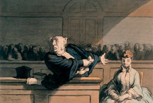 Verteidiger (Der Anwalt), ca. 1862-65 von Honoré Daumier