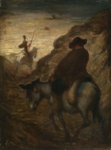 Don Quijote und Sancho Panza, ca. 1864-65