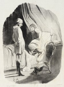 Eh! gut meine Didine, haben wir genug getanzt?... von Honoré Daumier