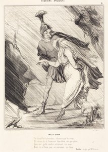 Äneas und Dido von Honoré Daumier