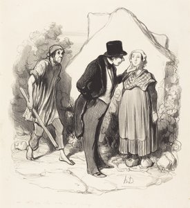 Wäre Ihr Mann eifersüchtig... von Honoré Daumier