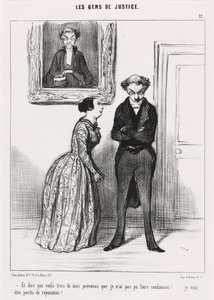Und zu sagen, dass es drei gibt... gewarnt, dass ich nicht verurteilen konnte!... von Honoré Daumier