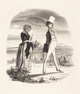 Und man nennt das den Fluss des Lebens hinabsteigen... von Honoré Daumier