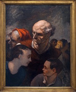 Familie auf den Barrikaden 1848 von Honoré Daumier