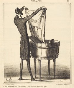 Ich kann waschen, die alte Farbe... von Honoré Daumier