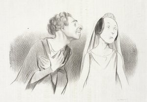 Ich gehe verliebter als... je... von Honoré Daumier