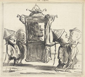Ich wünschte, ich könnte so durch die Straßen von Brest getragen werden, man würde mich für einen Mandarin halten!... von Honoré Daumier